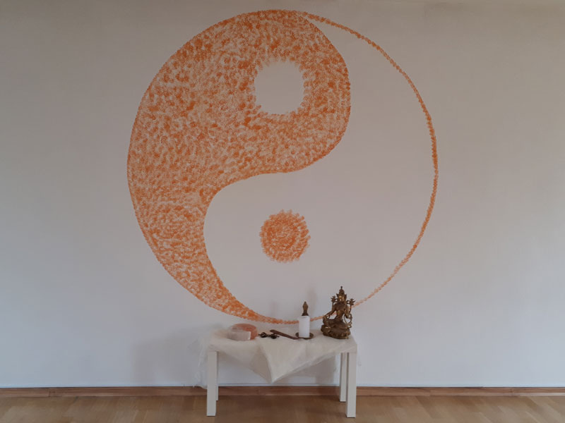 Wandmalerei -Yogaraum in Lichterfelde